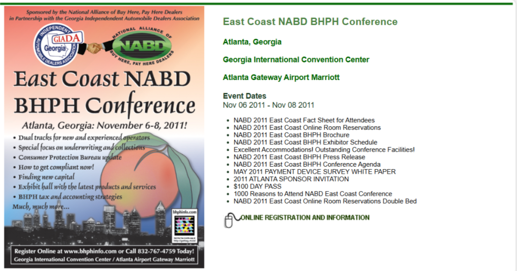 East Coast NABD BHPH Conference